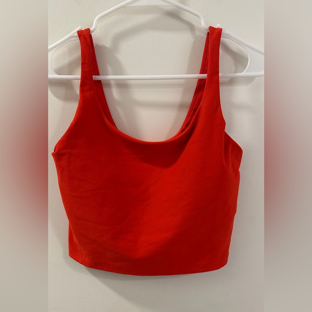 Old Navy Red Longline Powersoft Sports Bra Tank